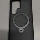 TORRAS 360 Spin Magnetic Stand for Samsung Galaxy S25 Ultra Case, Fit for Magsafe, Military Grade Slim Protective S25 Ultra Case with Kickstand & Ring Holder, Ostand Spin, Translucent Frosted Black