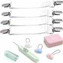 Bed Sheet Holders For Corners & Duvet Clips Set, Keep Sheets firm & tight and Stop Comforter form Bunching Up, with Storage Box (Includes 4 bed Sheet Straps, 8 Duvet Cover Clips , 1 Threading Tool)
