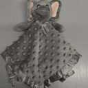 Pro Goleem Elephant Security Blanket, Soft Lovey Unisex Lovie Baby Gifts for Boys and Girls Snuggle Toy Stuffed Animal Newborn Essentials and Items Grey 16 Inch