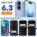 Miracase Magnetic for iPhone 17 Case, Compatible with MagSafe, Integrated Silicone Camera Control Cover, 3.0mm Thicken Shockproof Drop Protection Phone Case for 17,Blackcurrant