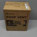 Roof Vent Cap - Hon&Guan Roof Vents 4 Inch Galvanized Steel Bathroom 4 Roof Exhaust Vent for Ventilation System-with Damper, Black