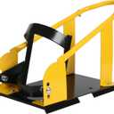 MaxxHaul Adjustable Motorcycle Wheel Chock Stand with Auto-Lock Cradle, Fits 15"21" Tires Heavy-Duty Steel Bike Stand for Trailer, Garage & Truck Bed, Includes Mounting Hardware 
