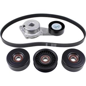 ApplianPar Belt Tensioner and Serpentine Belt Idler Pulley Component kit for Ford F150 2004-2010, Explorer 2006-2010, Expedition 07-14, Mark LT 06-08, Navigator 07-14, Mountaineer 06-10 4.6 5.4