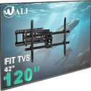 WALI Heavy Duty Full Motion TV Wall Mount Bracket for Extra Large TVs,Holds up to 220Ibs, Swivel Tilt Rotatable,Max Mounting Holes 1000x600, Fits 65 75 85 100 120 inch LED/LCD/OLED 4K/8K on Wood Stud