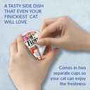 INABA Twins for Cats, Grain-Free Shredded Chicken & Broth Gele Side Dish/Complement/Topper Cups, 1.23 Ounce - 2 Count (Pack of 6), Chicken Recipe