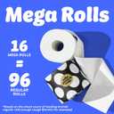 Who Gives A Crap 100% Bamboo Toilet Paper, 16 Rolls, 3 Ply, 330 Sheets, Long, Strong & Soft Toilet Tissue, Sustainable, Biodegradable, Renewable, Tree Free Bathroom Tissue Made with Bamboo Fibers