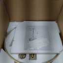 Gold Crystal Chandelier, 5-Light Modern Farmhouse Chandelier for Dining Room Vintage Hanging Pendant Light Fixtures, Gold Round Chandelier for Kitchen Island Entryway Foyer Bedroom Office Bar (19.6" High 19.6" Wide)