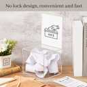 6 Pcs Acrylic Donation Box with Slot, 6 x 5 x 5 Inch