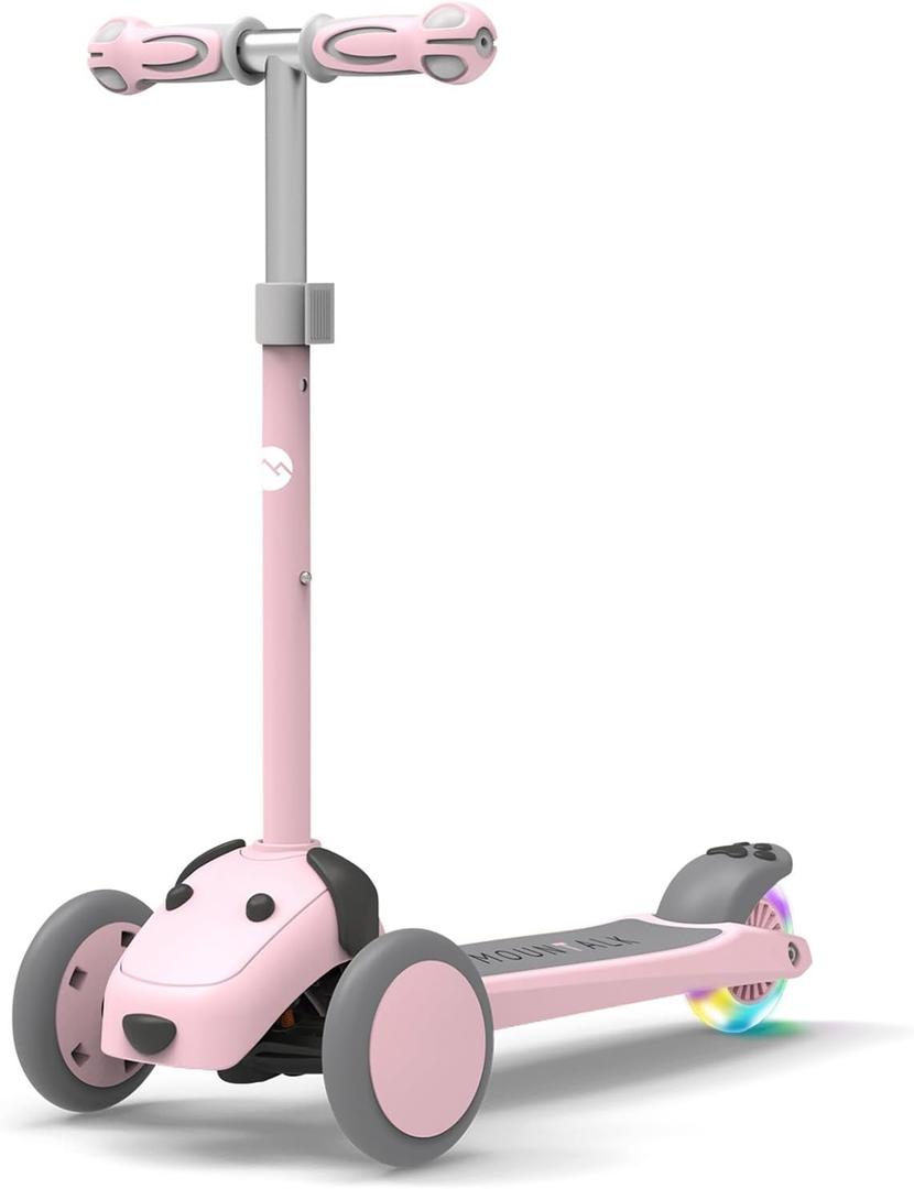 MOUNTALK Kids Scooter for Ages 1-12 Years, 3 Wheels Toddler Scooter for Children Age 1-3/3-5/5-8/8-12 Boys and Girls with Adjustable Heights and LED Wheels