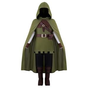 Spooktacular Creations Halloween Child Boy Robin Hood Green Elegant Archer Costume, Toddlers Hunter Outfit Set for Kids Medieval Renaissance Halloween Role Play Parties, M