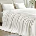 Silk Comforter Set 4 Pieces, King Size, Summer 100% Silk Comforter with Detachable Duvet Cover, Cooling Blanket for Hot Sleepers, Bedding Set with Comforter Insert, Duvet Cover, 2 Pillowcases, White