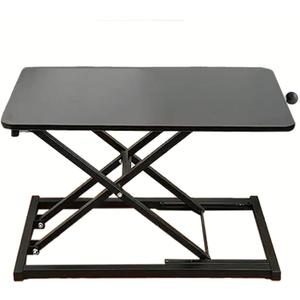 Standing Desk Converter Height Adjustable,Keyboard Riser for Stand Up Desk Riser, Easy Lift Height Converter Computer Workstations Home Office Study Room Portable Small Table Black Size 23.6 Inch D