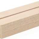UNIQOOO 20 Pack 4" Birch Wood Stands for Wedding Acrylic Sign, Wood Table Number Holders for 1/8 Thick Acrylic Sheets | Wedding Display Stand, Card Holder, Great for Bar Menu, Retail Sign, Party and Events