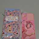 Cute Case for Moto G 5G 2024 for Women Girls - Funny Peach Blossom Design Compatible with Magsafe Ring Holder Magnetic Stand Kickstand Fashion TPU Phone Covers Kawaii