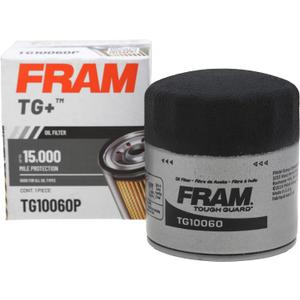 FRAM TG+ Replacement Oil Filter TG10060P, Designed for Interval Full-Flow Changes Lasting Up to 15K Miles for Select Vehicle Model Years
