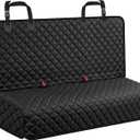 URPOWER Dog Car Seat Cover for Back Seat - Waterproof Non-Slip Car Seat Protector for Dogs Pet, Scratchproof Back Bench Seat Covers for Full-Size SUVs & Pickup Trucks, Black (X-Large (58" x 51"))