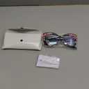 bullabulling Oversized Eyeglasses Square Large Lenses flower Pattern Reading Glasses Readers 