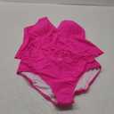 Edelqual Womens Swimsuits Tankini Two Piece Bathing Suits Tummy Control High Waisted Bikini Set 2025 Ruffled Swimwear (XX-Large, Hot Pink)