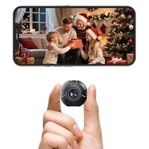 VelXurra 2K Hidden Camera, Nanny Cam Hidden Camera, Small Cameras Hidden Wireless, Secret Cameras for Spying, App Control with Motion Detection and Night Vision