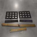 Heybly Luggage Rack, Pack of 2, Folding Suitcase Stand with Storage Shelf, Heavy-Duty Luggage Holder for Guest Room Bedroom Hotel, Holds up to 165 lb,Black, HLR010B2