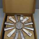 Farmhouse Home Signs with Windmill Clock Wall Decor Rustic Home Letters Wall Art for Living Room Kitchen Entryway Dining Room Bedroom (black)