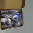 Kitchen Faucet Head Replacement with 15 Adapter Kit Compatible with Kohler/Moen/Delta Faucet, 3 Function Pull Down Sink Faucet Spray Head, Brushed Nickel