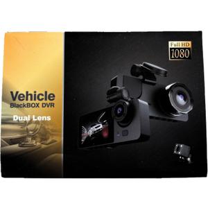 3 Channel Dash Camera Front, Rear & Inside, 1080P Full HD Car DVR, Built-in Night Vision, G-Sensor Motion Detection, WDR, 24H Parking Mode, Loop Recording