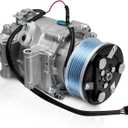 AC Compressor with Clutch Compatible with 2006-2011 Honda Civic 1.8L, Air Conditioner Compressor Replaces # 38800RNAA01 38810RRBA01 38800-RNB-A02 38800RNAA010M2