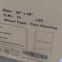 Lumspax Rolling White Board on Wheels, 96" x 48" Double-Side Magnetic Dry Erase Board with Stand, Aluminum Frame Extra Large Mobile Standing Whiteboard for Office, Classroom & Home