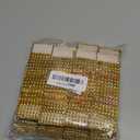 KPOSIYA Napkin Rings, Pack of 120 Rhinestone Napkin Rings Diamond Adornment for Place Settings, Wedding Receptions, Dinner or Holiday Parties, Family Gatherings (120, Gold)