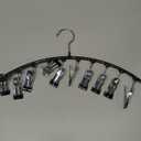 Legging Hangers for Closet Organizer, Hat Hangers for Closet 2 Pack with 10 Clips Holds 20 Leggings, Legging Hanger, Pants Storage Organizer Suitable for Socks, Panties, Underwear, Pants