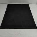 Waterguard  Squares 23 in. x 35 in. PET Polyester Indoor Outdoor Door Mat Charcoal