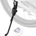 2Pcs Black Bike Kickstand,Child Bicycle Kickstand Single-Side Stand Folding Bicycle Stand Support Rear Mount for 16 Inch Kids Bike