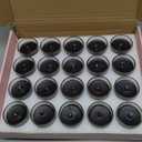 20 Packs Black Votive Candles with Clear Glass Holder, 1.8 Oz Unscented Soy Wax Candle for Home Decoration, Candle Gifts for Christmas Thanksgiving Halloween, 20 Pack of 1.8oz