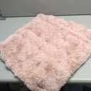 Excluding Insert Faux Rabbit Fur Bubble Pack of 2 Throw Pillow Cover Double Side 18x18 Inch Pink Thick Plush Dense Fuzzy Decorative Cushion Covers for Couch Bedroom