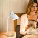 Himmel Desk Lamp, Adjustable Metal Table Lamp, Children's Table Lamp for Bedroom, Living Room, E27 Socket Reading Next to Lamp (White)