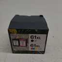 61XL Ink Cartridge High-Yield Remanufactured for HP Ink 61 XL 61XL Ink Cartridge Combo Pack to Use with Envy 4500 5530 4502 4501 5535 OfficeJet 4630 4635 DeskJet 2540 1000 1010 (1 Tri-Color, 1 Black)