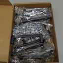 Ravinte 20 Pack Solid 4 Inch Center to Center Slim Square Bar Drawer Handles - Black Drawer Pulls Matte Black Cabinet Pulls for Kitchen Cabinet Hardware