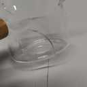 VRUIFA 2 Pack Measuring Cups, Espresso Shot Glass with Wood Handle, Clear Glass with Dual Scale, Espresso Accessories with Double Spouts, 2.5 OZ /75 ML