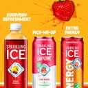 Sparkling Ice Caffeine Strawberry Citrus Sparkling Water with Caffeine, Zero Sugar, with Antioxidants and Vitamins,16 fl oz Cans (Pack Of 12) (EXP 04/13/27)