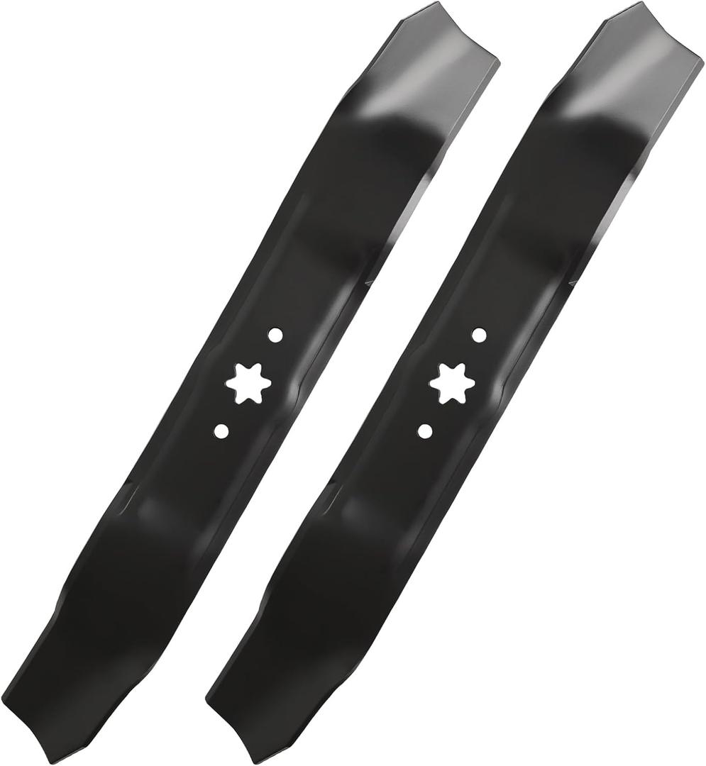 942-0610A Lawn Mower Mulching Blades Compatible with MTD LT-400 Riding Mowers, Fits Troy-Bilt Tuffy 38" Deck Tractors, Replacement for 742-0610A, 742-0610, 742-0610A and 942-0610, 2 Pack