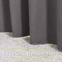 NICETOWN Grey Blackout Curtains & Drapes for Doorway - Grommet Privacy Door Curtains Noise Reducing Thermal Insulated Window Treatments for Bedroom/Living Room (2 Panels, W52 x L78)