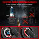 Upgraded Halogen Headlight Bulbs For Compatible for Chevy Silverado 1500 (2007-2015)/ 2500 3500 (2007-2020), 9005 H11 High and Low Beam Halogen Headlamp Lights, 300% Brightness, Plug n Play, 4-Pack