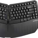 Perixx PERIDUO-813B US, Wireless Ergonomic Compact Keyboard & Vertical Mouse - Bundle with a 6-Button Ergonomic Vertical Mouse - Black - US English