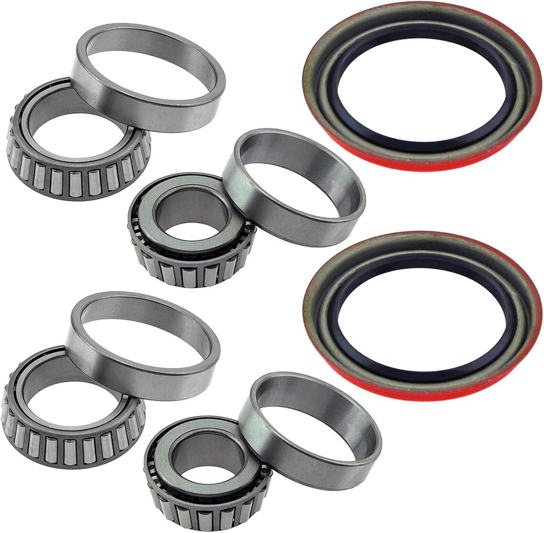 MAXFAVOR 6PCS Front Wheel Bearing and Seal Kit Replacement for 1982 1983 1984 1985 1986 1987 1988 1989 1990 1991 1992 Chevrolet El Monte Camaro Malibu S10 Blazer