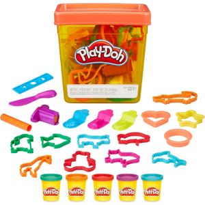 Play-Doh Fun Tub Set, 19 Accessories & Reusable Storage Container, Preschool Toys, Kids Arts & Crafts, Back to School Gifts, Ages 3+ 