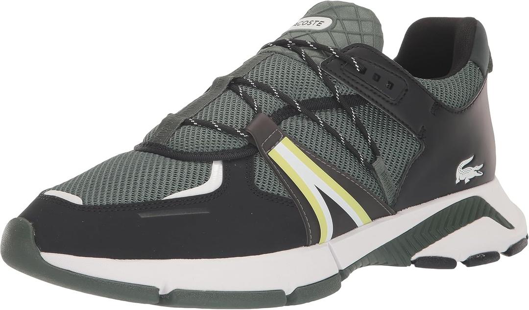Lacoste Men's L003 Sneaker (10.5, Green/Navy)