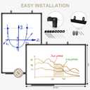 XBoard Magnetic Dry Erase Board/Whiteboard 36 X 24 Inches, White Board with Black Aluminum Frame for Home, Office, School