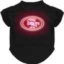 Littlearth NFL Unisex-Adult NFL Neon Pet T-Shirt (XL (Neck: 16", Girth: 25"-30", Back: 19"), San Francisco 49ers)