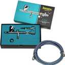 Iwata Eclipse HP-CS Airbrush Value Set – Dual Action Gravity Feed Airbrush with Hose, Cleaner, Paint & Guide – E3 Nozzle, 0.24 oz Cup – Professional Kit for Artist Projects, Models, Custom Painting